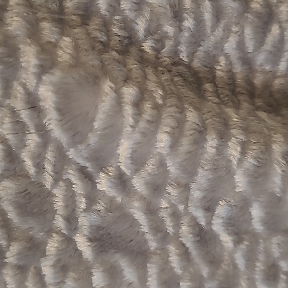 Speciale Silver gray velvet coat with faux fur collar, size UK 10, US 6 - Picture 8 of 9